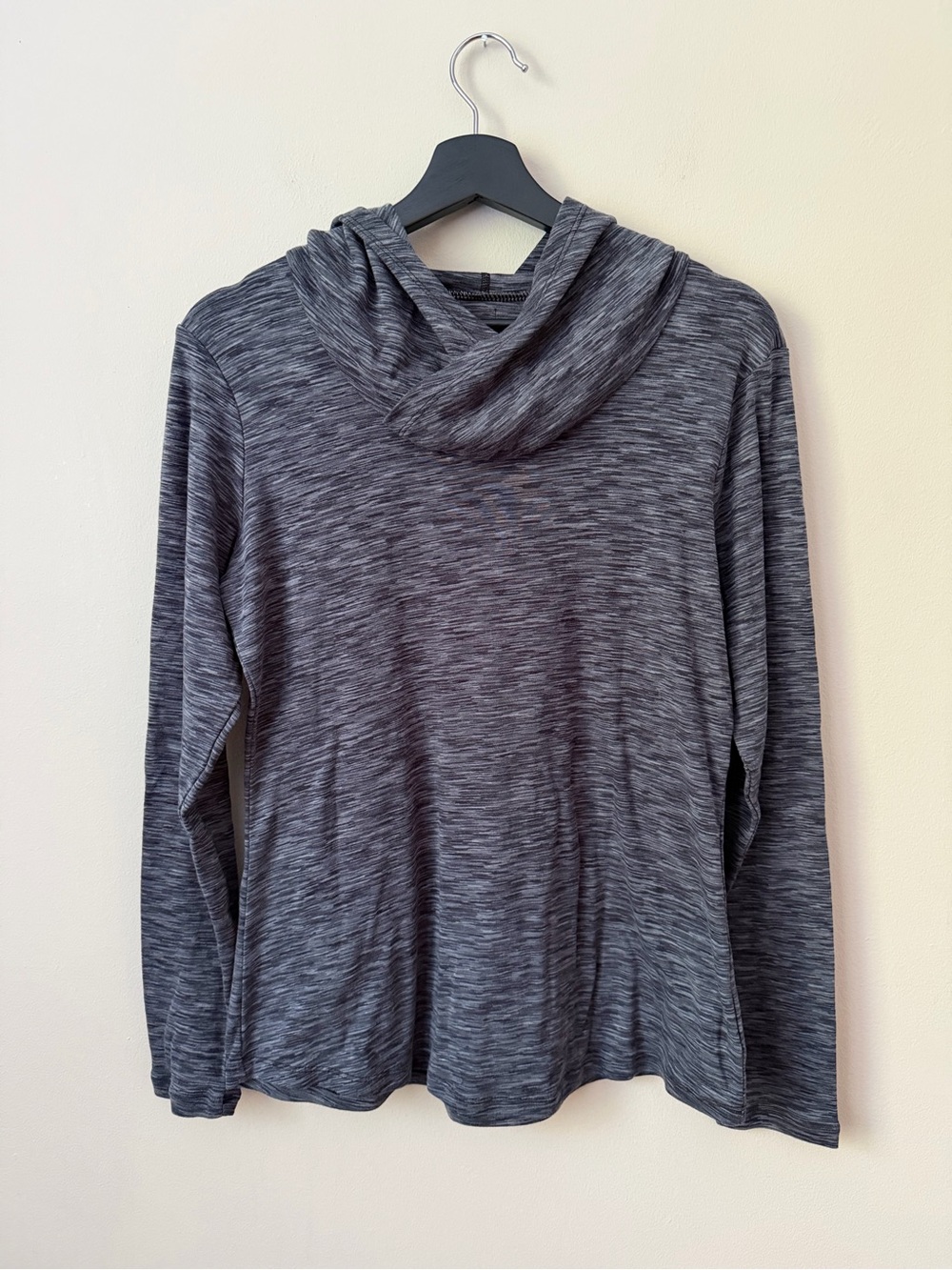 Columbia OuterSpaced Cowl Neck Pullover Hoodie Space Dye Charcoal Gray Size L